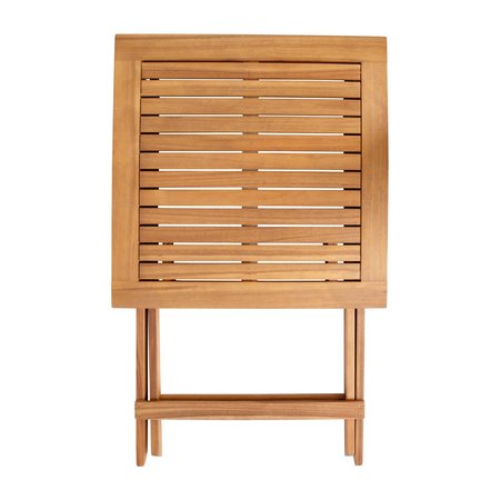 Flash Furniture 24" Square Natural Acacia Wood Folding Patio Table THB-T6060-NAT-GG